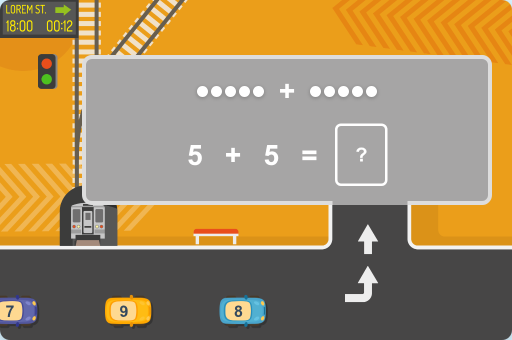 Illustrated Addition up to 20 - Level 1 image