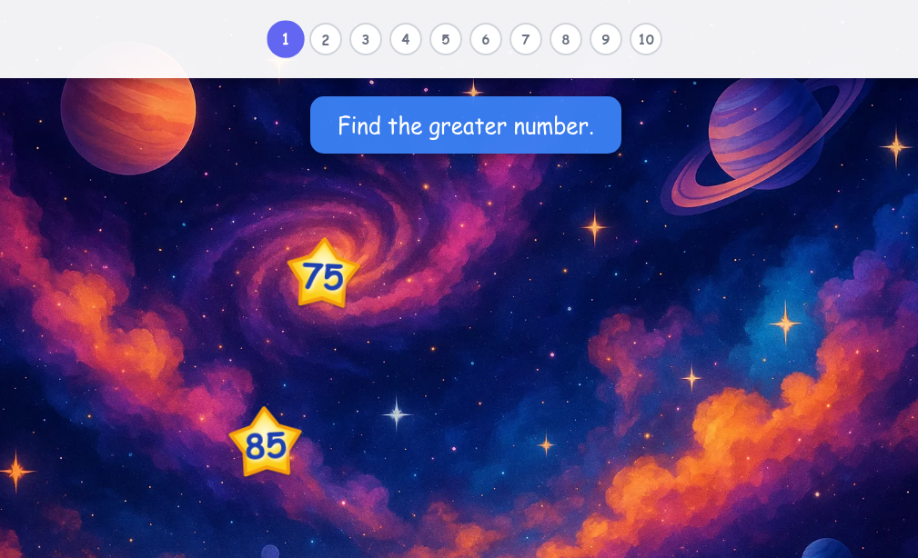 Comparing Numbers - Level 1 image