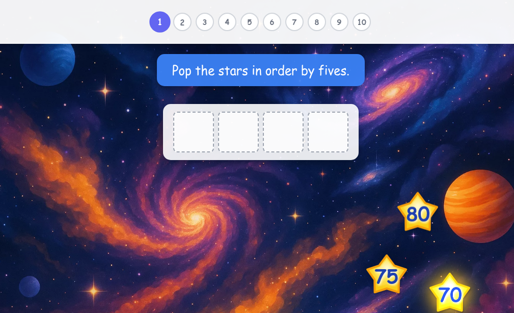 Counting by Fives up to 100 - Level 1 image