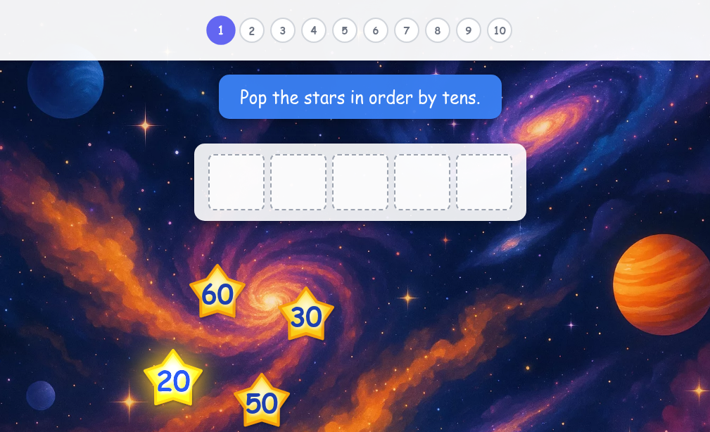 Counting by Tens up to 100 - Level 2 image