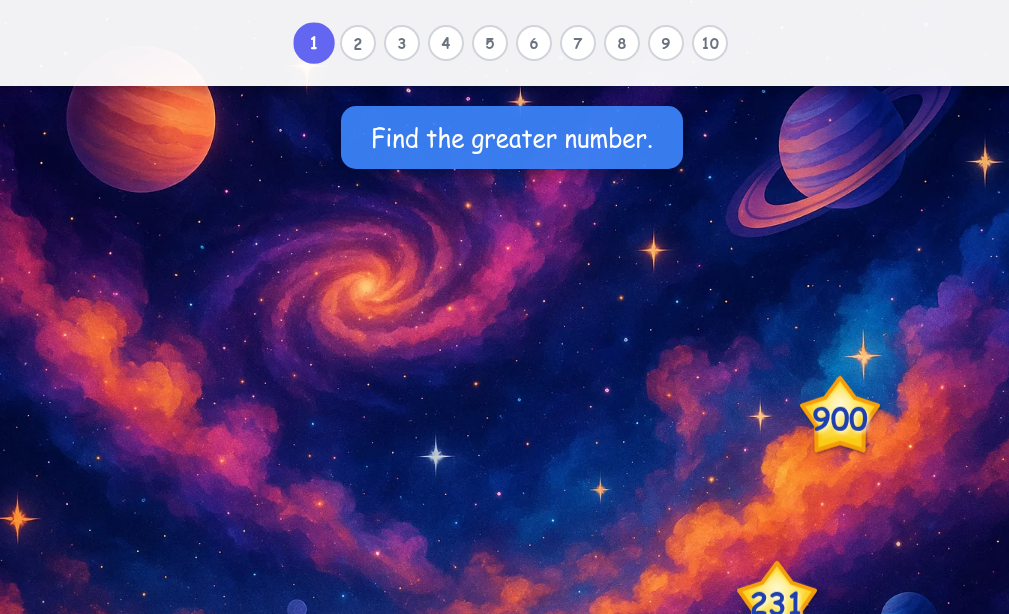Comparing 3-digit Numbers - Level 1 image