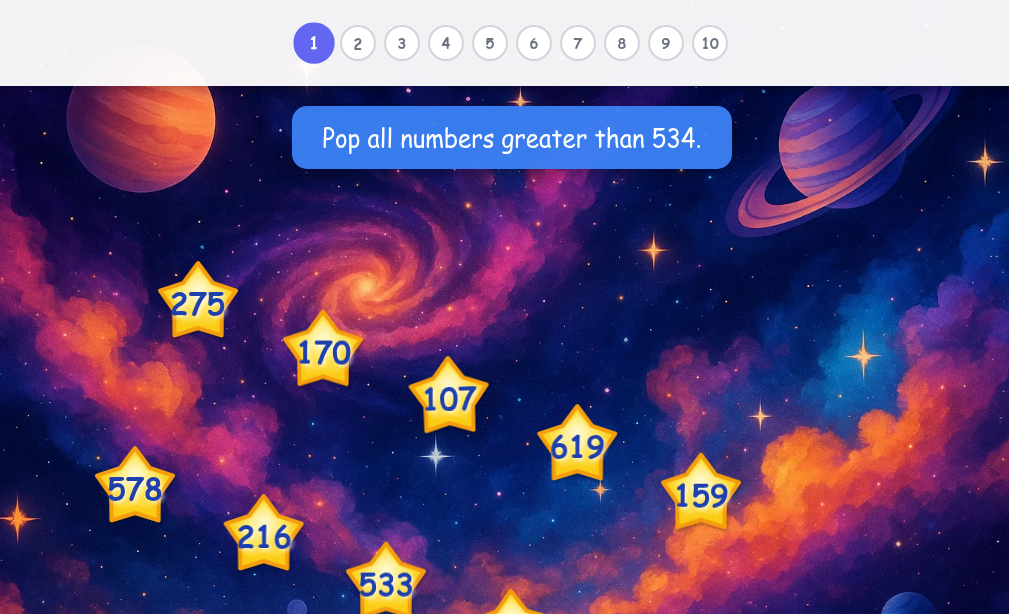 Comparing 3-digit Numbers - Level 2 image
