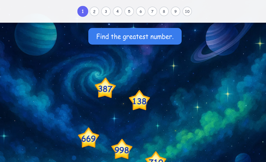 Comparing 3-digit Numbers - Level 3 image