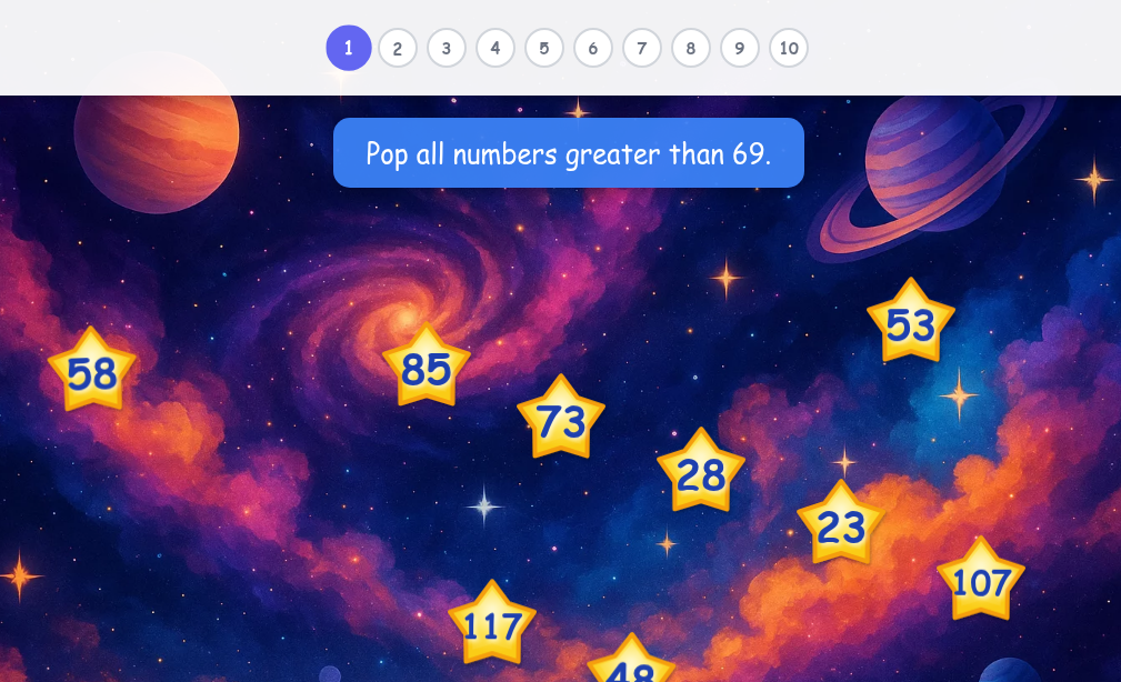 Comparing 2-digit Numbers - Level 1 image