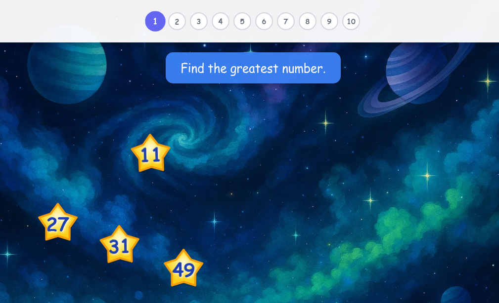 Comparing 2-digit Numbers - Level 3 image