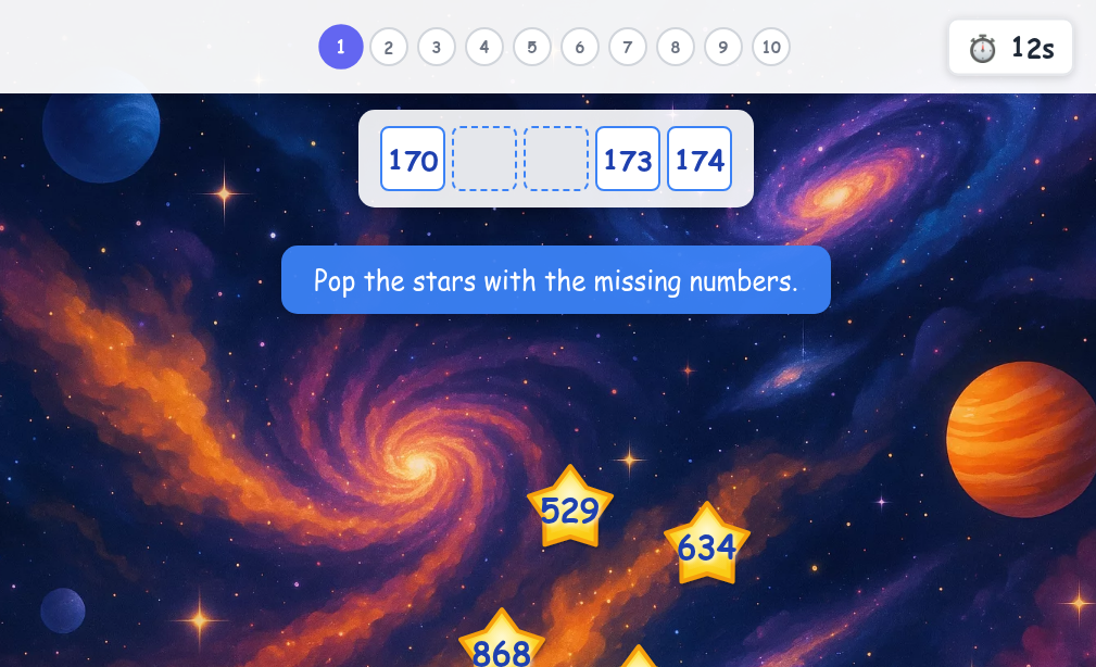 Missing Number: up to 1000 - Level 3 image