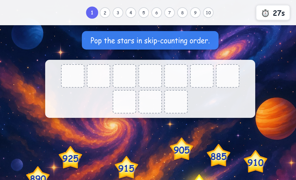 Skip Counting by 5 and 10: up to 1000 - Level 3 image
