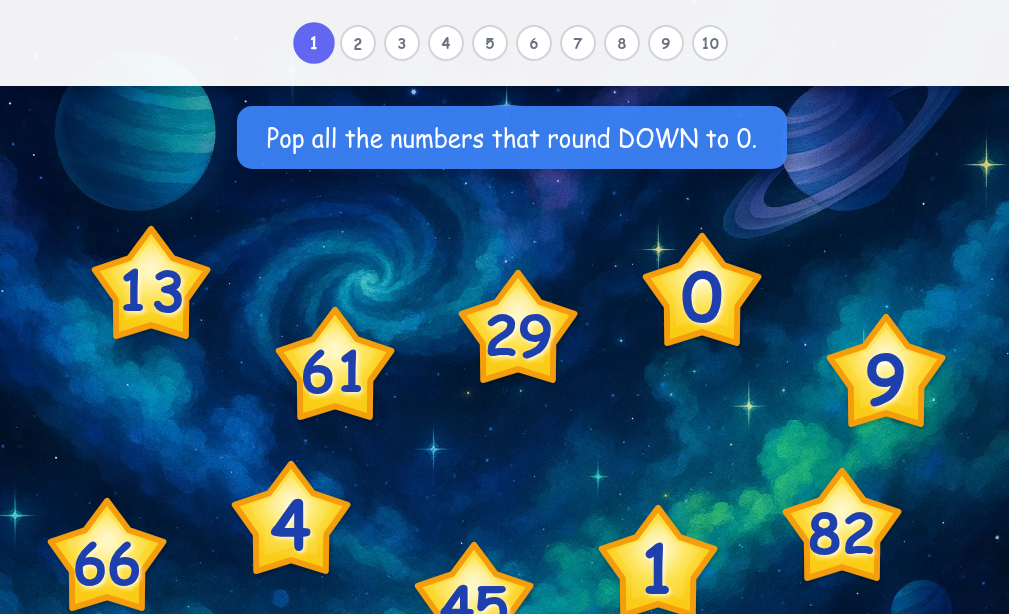 Rounding to the Nearest Ten - Rounding Down image