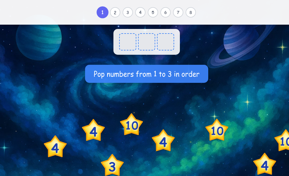 Counting Sequence 1-10 - Level 2 image